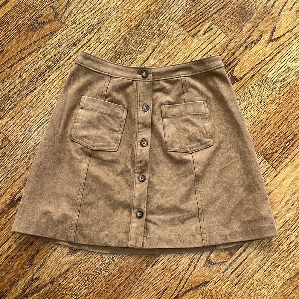 Suede-like Abercrombie skirt